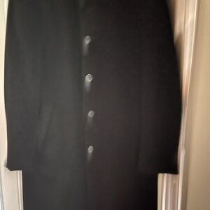 Chaps Men's Classic Black Wool Coat